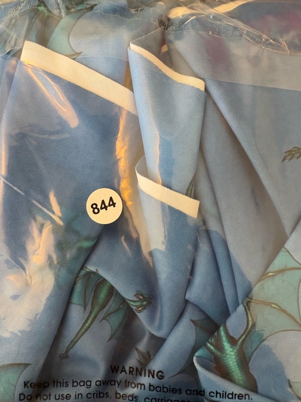 RARE | BlackMilk | Blue Ice Dragon Print Skater Dress | Pockets | Medium - Picture 11 of 11